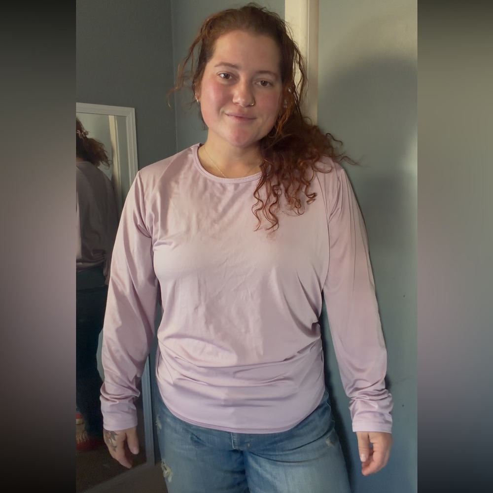 Women's Long Sleeve Pink Top